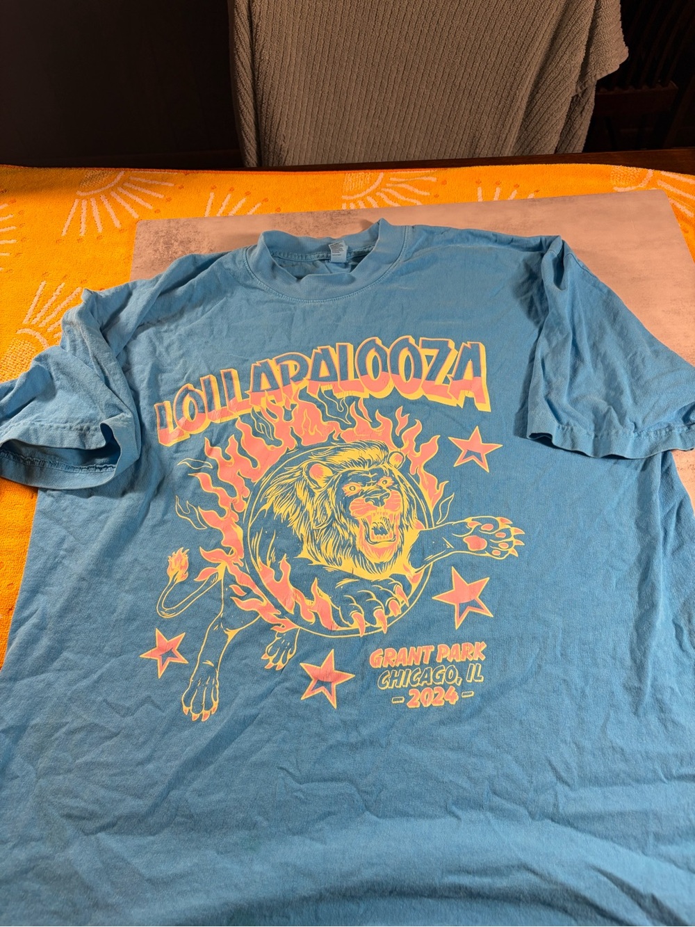 Los Angeles Apparel Light Blue Crewneck T-Shirt